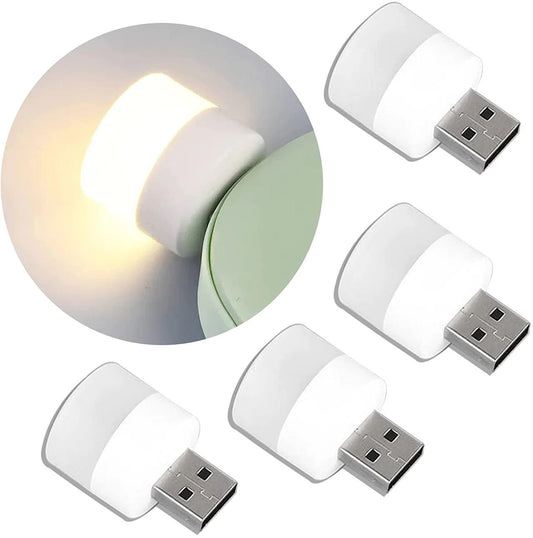 Mini USB LED Light Bulb White